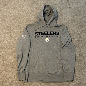 NFL Gray Steelers Pullover Hoodie